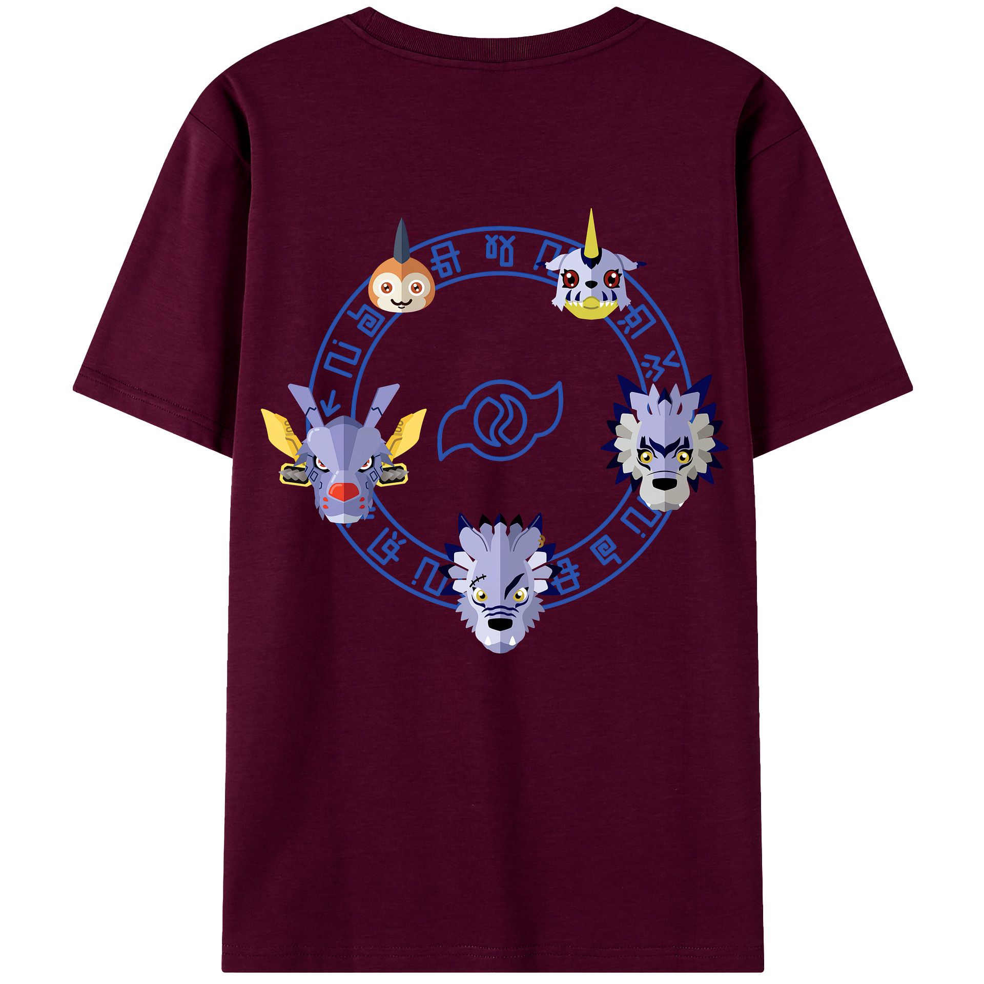 （画像用） Digimon デジタルモンスター/デジモン レディース半袖Tシャツ(バックプリント)